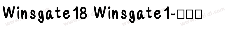 Winsgate18 Winsgate1字体转换
